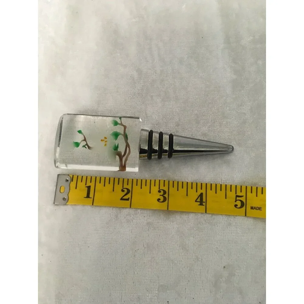 Ashley Nicole Designs Hand Crafted Bottle‎ / Wine Stopper With Floral Design